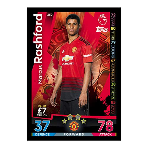 EPL Match Attax Premier League Season 2018/19 - Juego de cambio de cartas, Pack de 50 paquetes de 7 cartas