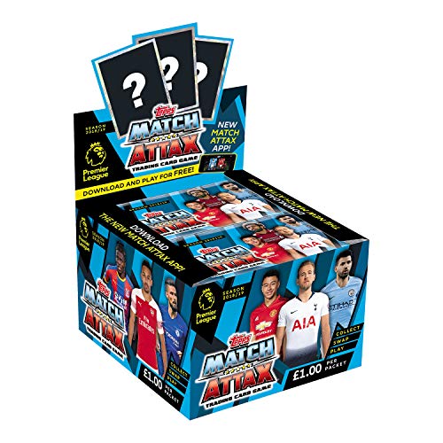 EPL Match Attax Premier League Season 2018/19 - Juego de cambio de cartas, Pack de 50 paquetes de 7 cartas