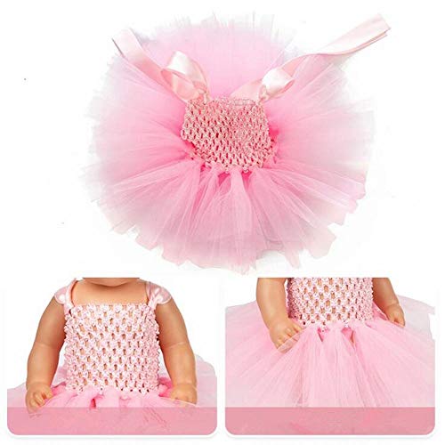 EPRHAN Ropa y accesorios para muñecas, Moda Ángel Hada Trajes Falda para muñecas de 18 pulgadas American Girl Dolls Our Generation Doll Outfit New Born Baby Dolls Journey Girl Dolls, Rosa