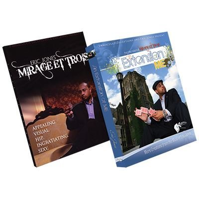 Eric Jones Set: Mirage et Trois y Extensión de mí (incluye Karate Coin) por Eric Jones y Kozmomagic | DVD | Cartas magia | Dinero | Magia de Moneda | Primer Plano