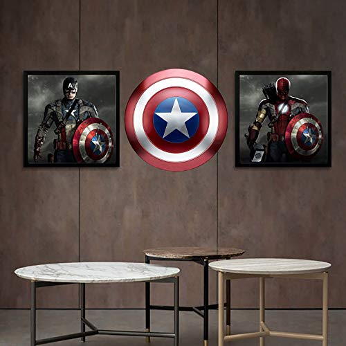 Escudo Capitan America Metal Adulto 1: 1 Custome Cosplay Props para 47.5CM