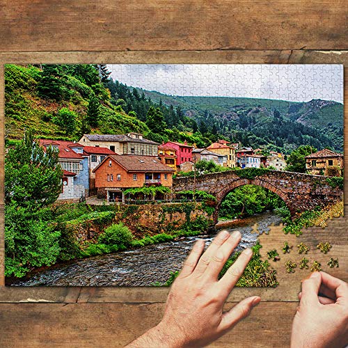 España Asturias España Puzzle 1000 Piezas para Adultos Familia Rompecabezas Recuerdo Turismo Regalo