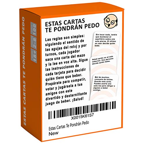 Estas Cartas Te Pondrán Pedo - Un Divertido Juego para Beber en Fiestas