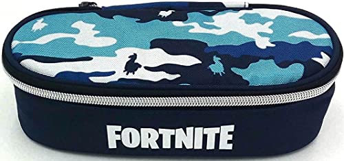 Estuche ovalado organizado de camuflaje Fortnite.