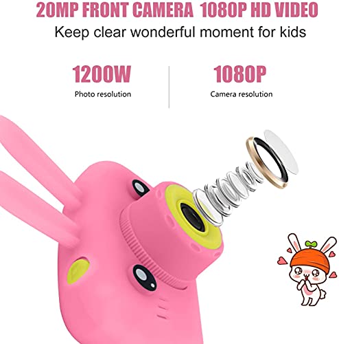 ETPARK Cámara para Niños, Cámara Digital para Niños de 2.0 Pulgadas Cámara Infantil con 12MP HD 1080P Video Recorder Y Mini cordón SLR de diseño anticaída Niños Niñas Regalos creativos