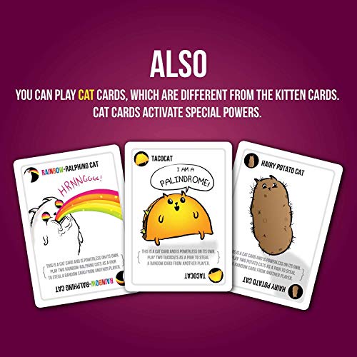 Exploding Kittens Juego Paquete de Fiesta Juega con hasta 10 Jugadores! Juego de cartas en Inglés