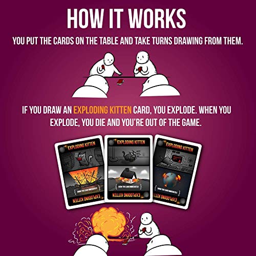 Exploding Kittens Juego Paquete de Fiesta Juega con hasta 10 Jugadores! Juego de cartas en Inglés