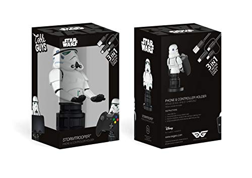 Exquisite Gaming Cable Guys Star Wars - Soporte para teléfono, tableta y controlador de juegos Stormtrooper