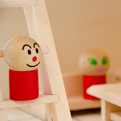 EYEPOWER Casa de Muñecas en Madera para niños y niñas | 2 Plantas 4 habitaciónes 11 Muebles 4 Personajes | Casita en Miniatura fácil de Montar