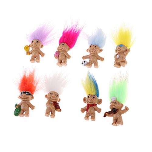 F Fityle 8 Pedazos Muñeca de Trolls de Vendimia