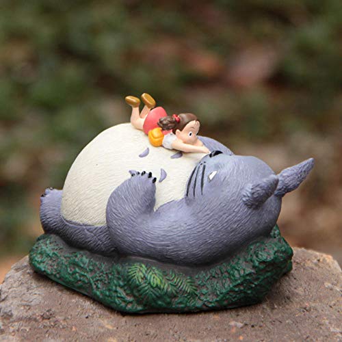 Factorydiy Figuras Anime Baratas Mei en la Figura de Totoro Lindo mi Vecino Totoro Resina Figura de acción de Anime Juguetes para niños Alto Aprox.10Cm Modelo de Personaje Modelo de Persona