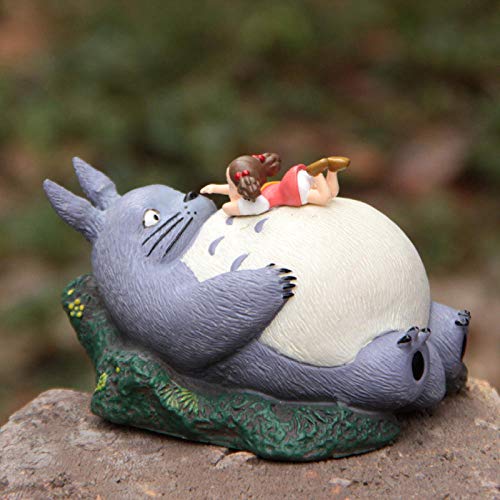 Factorydiy Figuras Anime Baratas Mei en la Figura de Totoro Lindo mi Vecino Totoro Resina Figura de acción de Anime Juguetes para niños Alto Aprox.10Cm Modelo de Personaje Modelo de Persona