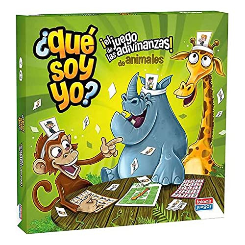 Falomir-¿Qué soy yo Animales. Juego de Mesa. Clásicos, Multicolor (31064)