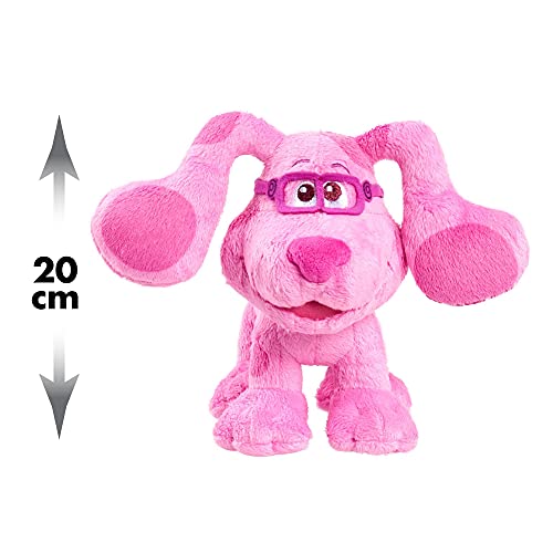 Famosa- Peluche básico de Blues Clues, tamaño 19 cm, color magenta, para todas las edades (BLU00110)