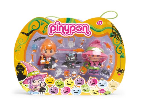 Famosa Pinypon 700009686 Pack brujas - 2 muñecos Pinypon y 1 animal