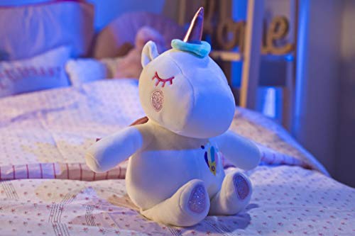 Famosa Softies - Magic Dreams Unicornio, Peluche con Luces y Sonido, 25 cm, Multicolor, (Famosa 760017263)