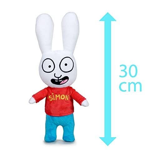 Famosa Softies - Simón el conejo peluche de 27 centímetros suave y blandito, de la serie infantil de televisión, para todas las edades, (760020277)