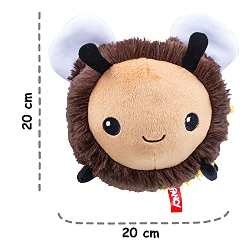 FANCY Abeja Peluche Mariquita Insectos 18cm, Abeja de Peluche Redonda.