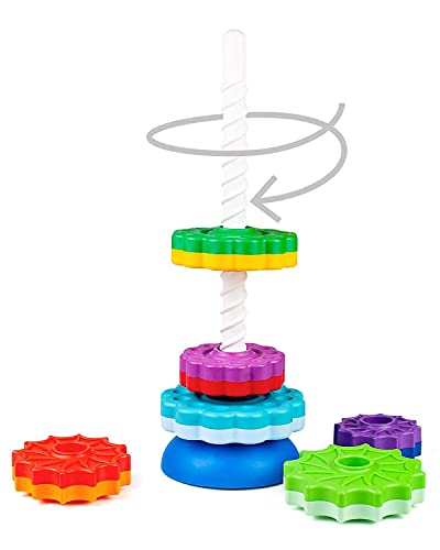 Fancy Baby Twirling Gears Stacker 40cm Juguete para bebé