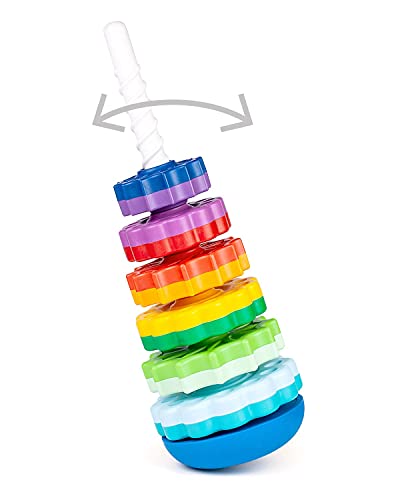 Fancy Baby Twirling Gears Stacker 40cm Juguete para bebé