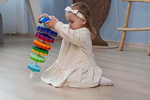 Fancy Baby Twirling Gears Stacker 40cm Juguete para bebé