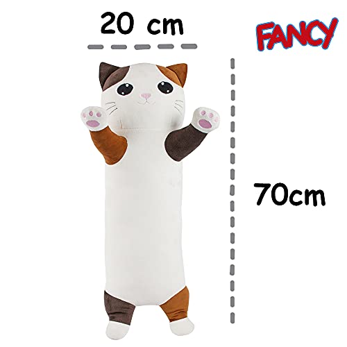 Fancy Cojín de peluche para dormir de lado para niños – 70 cm – Anime de peluche Kawaii Plush decoración de gatito dulce peluche Anime peluche peluche peluche peluche peluche peluche dulce regalo