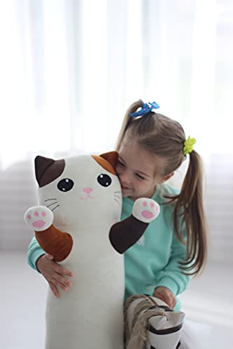 Fancy Cojín de peluche para dormir de lado para niños – 70 cm – Anime de peluche Kawaii Plush decoración de gatito dulce peluche Anime peluche peluche peluche peluche peluche peluche dulce regalo