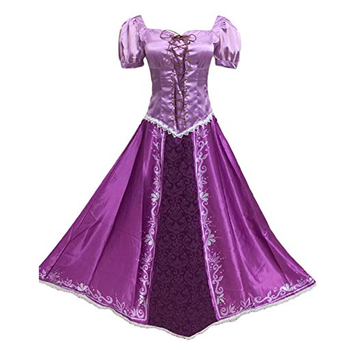 Fanstyle Disfraces de Princesa Rapunzel para niñas Vestidos de Princesa para niñas Vestido de Fiesta Elegante