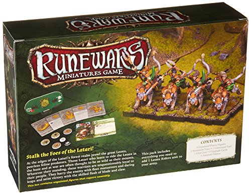 Fantasy Flight Games FFGRWM17 Leonx Riders Expansion Pack: Runewars Miniatures Game, Multicolor