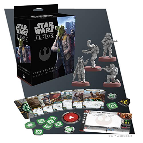 Fantasy Flight Games FFGSWL53 Star Wars: Legion-Rebel Trooper Ampliación de actualización, Varios