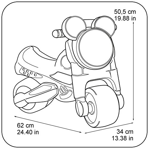 Feber Moto- Correpasillos de Mickey Mouse (Famosa 800009710)