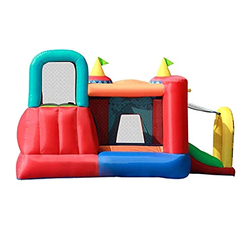 FGVDJ Castillo y tobogán para niños con Ventilador, multiactividad Castillo Hinchable, Parque acuático Inflable Mega Castillo Hinchable para niños, casa Castillo Hinchable Circ