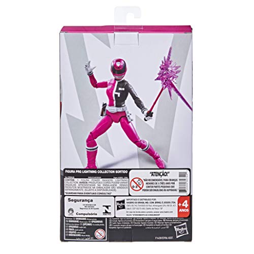 Figura de acción Coleccionable Premium de 15 cm de Ranger Rosa de S.P.D. de Power Rangers Lightning Collection con Accesorios