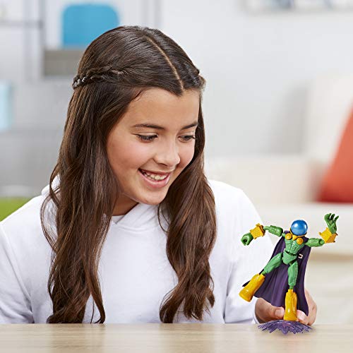 Figura de acción de Mysterio de Marvel Spider-Man Bend and Flex, Juguete Flexible de 15 cm, Incluye Accesorio, a Partir de 4 años