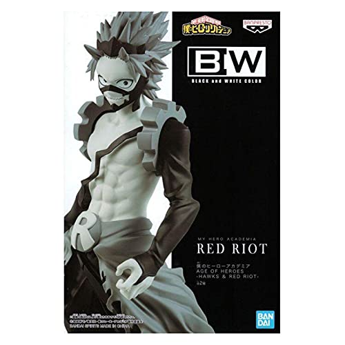 Figura de anime de My Hero Academia Kirishima Eijiro Age Bw Figura Red Riot Acción Juguete Edad de los Héroes Academia Modelo Estatua Estatua de Juguete