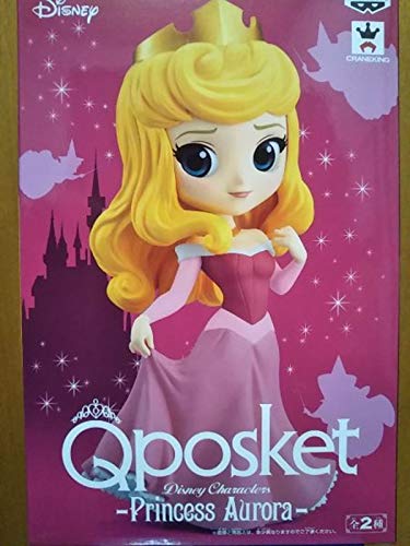 Figura de Colección Princesa Aurora Briar Rose de La Bella Durmiente 14cm Serie QPOSKET Banpresto Disney Characters Sleeping Beauty Vestido Rosa Versión A