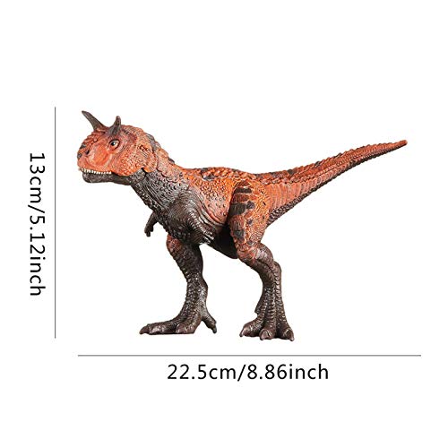 Figura De Dinosaurio Carnotaurus, Juguete De Dinosaurio Realista, Figura De Dinosaurio, Figuras De PVC, Figuras De Acción, Modelo De Plástico, Figura De Animal De Juguete Para Niños (9 Pulgadas)