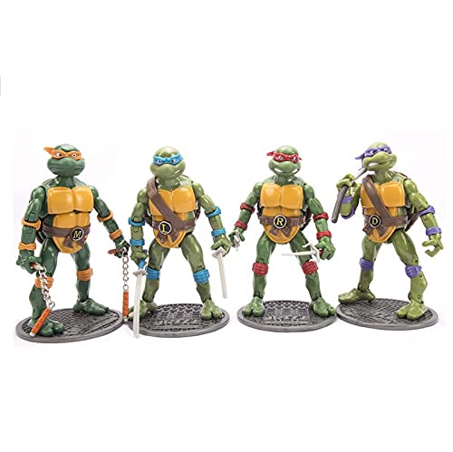 Figura Tortugas Ninja Mutantes Adolescentes, Juegos Figuras Acción Tortugas Ninja, Juguetes Decoración Modelo Personaje Anime, para La Colección Cumpleaños Infantil