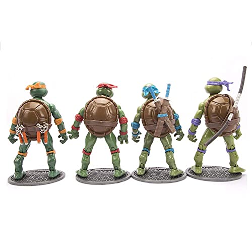 Figura Tortugas Ninja Mutantes Adolescentes, Juegos Figuras Acción Tortugas Ninja, Juguetes Decoración Modelo Personaje Anime, para La Colección Cumpleaños Infantil