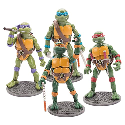 Figura Tortugas Ninja Mutantes Adolescentes, Juegos Figuras Acción Tortugas Ninja, Juguetes Decoración Modelo Personaje Anime, para La Colección Cumpleaños Infantil