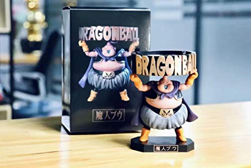 Figuras de acción de Anime Dragon Ball Z Majin Buu Cenicero, Juguetes de PVC Modelo Fat Boo figurita Coleccionable muñeca de Regalo para niños, 13Cm