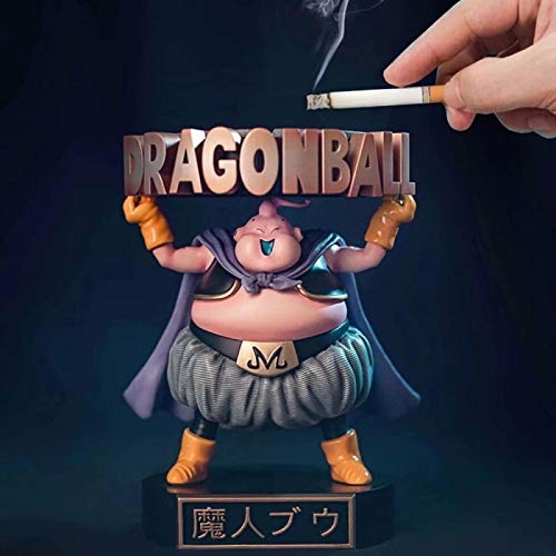 Figuras de acción de Anime Dragon Ball Z Majin Buu Cenicero, Juguetes de PVC Modelo Fat Boo figurita Coleccionable muñeca de Regalo para niños, 13Cm