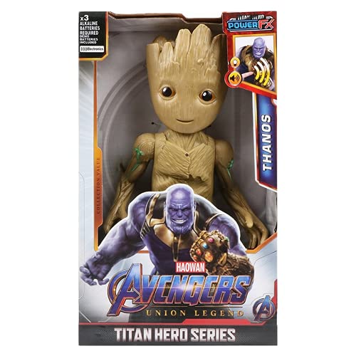 Figuras de acción de superhéroes, Hulk, Iron Man, Thor, Los Vengadores de Marvel, 12/30cm, Modelo de Figura de acción, Juguetes para niños, (Groot with Box)