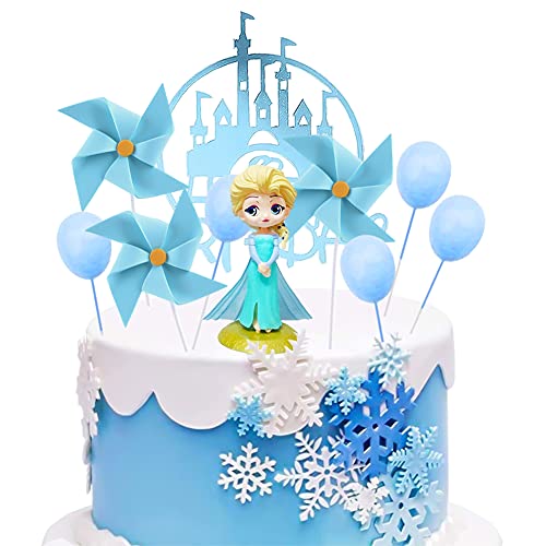 Figuras de Frozen, BESTZY Frozen Cake Topper, Mini Figuras Niños Cake Topper, Pastel Decoración Suministros, Baby Shower Fiesta de cumpleaños Pastel Decoración Suministros