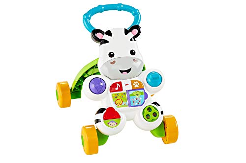 Fisher Price Cebra Parlanchina Primeros pasos, correpasillos bebés 6 meses (Mattel DLD80)