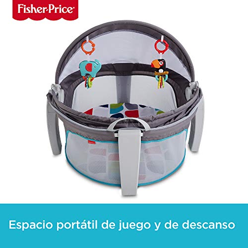 Fisher-Price - Cuna De Viaje 2 En 1 Para Bebé, Multicolor, FWX16