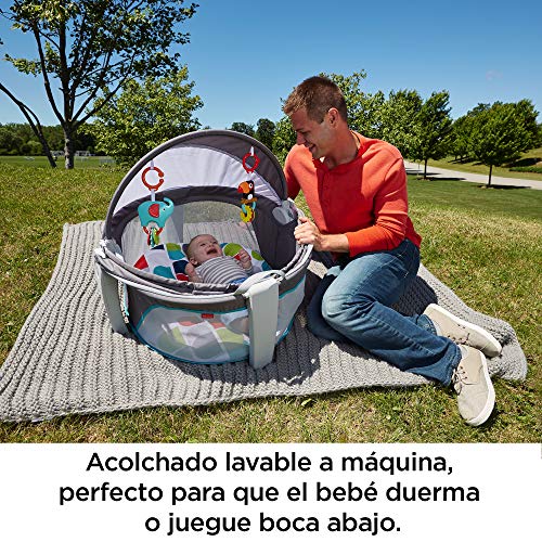 Fisher-Price - Cuna De Viaje 2 En 1 Para Bebé, Multicolor, FWX16