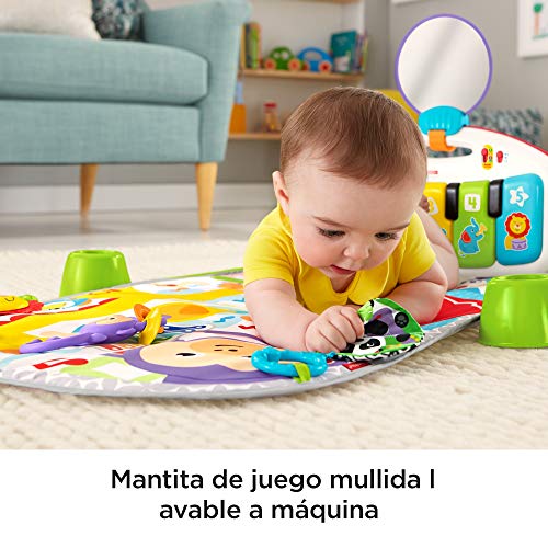 Fisher-Price - Gimnasio bebé Piano Pataditas superaprendizaje - (Mattel FWT12)