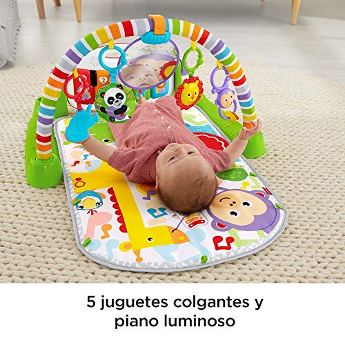 Fisher-Price - Gimnasio bebé Piano Pataditas superaprendizaje - (Mattel FWT12)