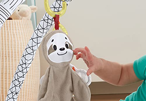 Fisher-Price Gimnasio sensorial llama, manta de juego para bebés recién nacidos (Mattel GKD45),Embalaje estándar